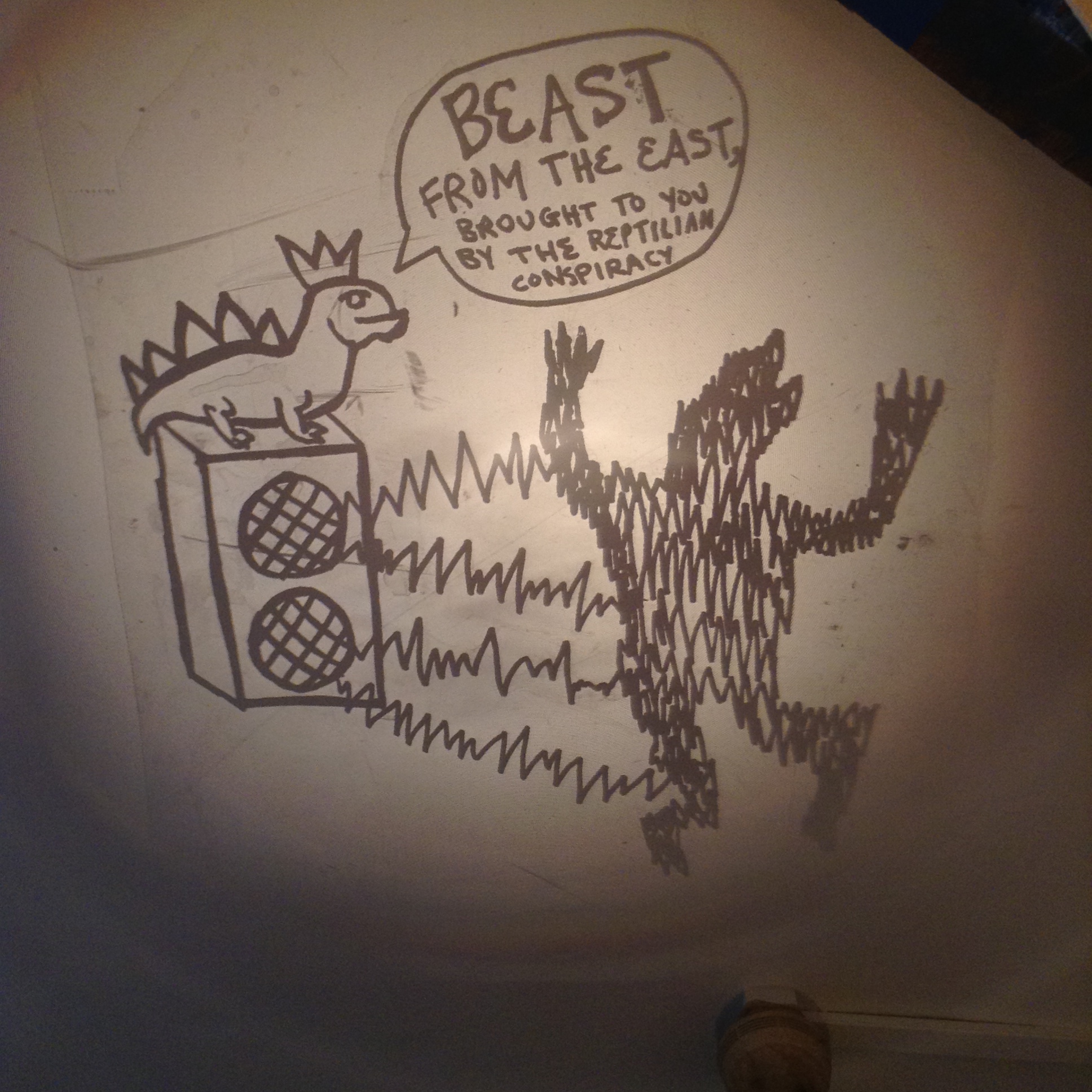 Attached fan.